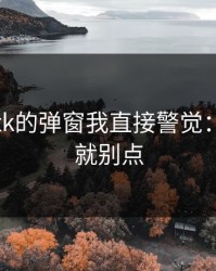 看到99tk的弹窗我直接警觉：不确定就别点